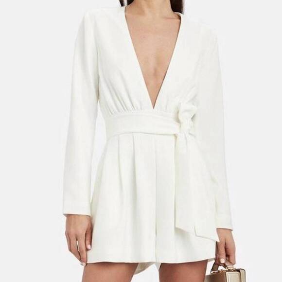 RONNY KOBO Pants - NEW RONNY KOBO lindsay romper in white